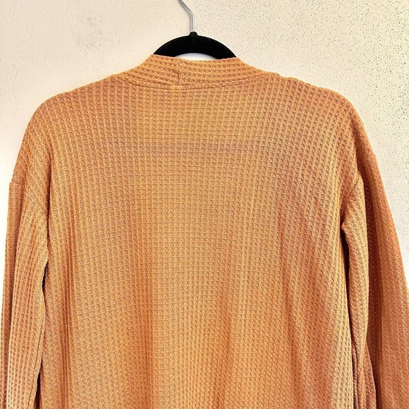 Tickled Teal Women's Long Sleeve Knit Open Front Sweater Cardigan Pockets Sz Med - Picture 10 of 12